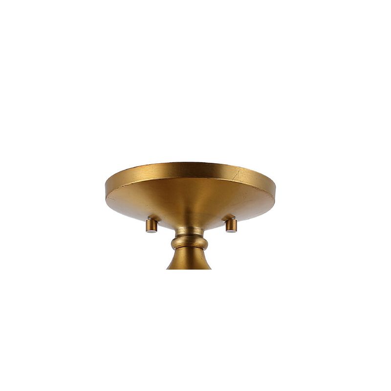 Marfa Glass/Iron Farmhouse Modern LED Flush Mount