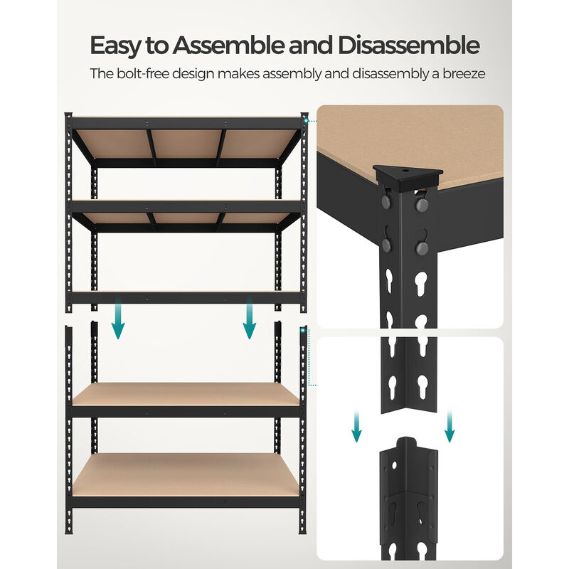 5-Tier Storage Shelves – Adjustable and Durable Rack for Home and Office Organization