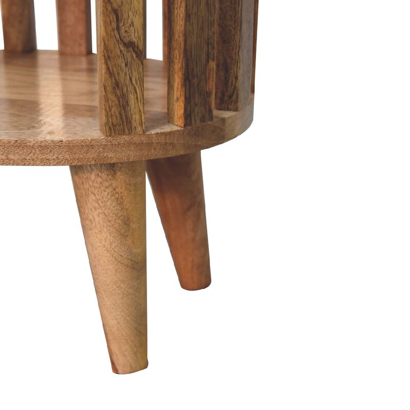 Ariella Single Shelf  Solid Wood Nightstand