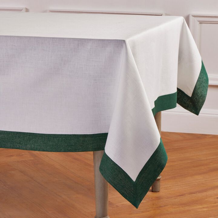 Solino Home 100% Pure Linen Tablecloth | Festive Edge