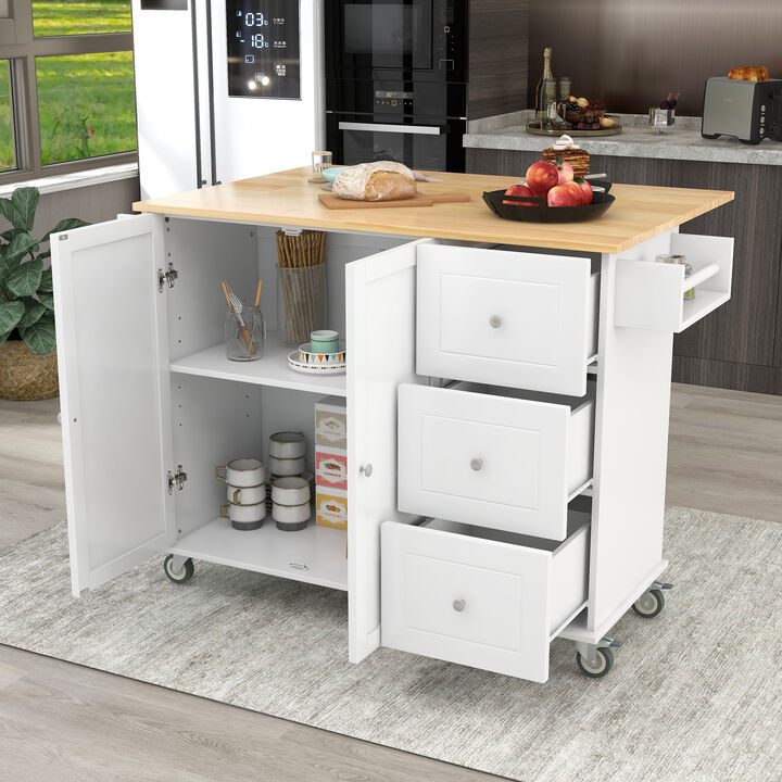 Merax Rolling Mobile Kitchen Island
