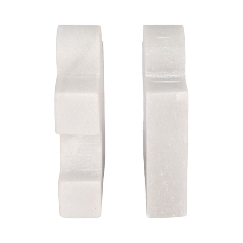 Puzzle Piece Marble Bookends