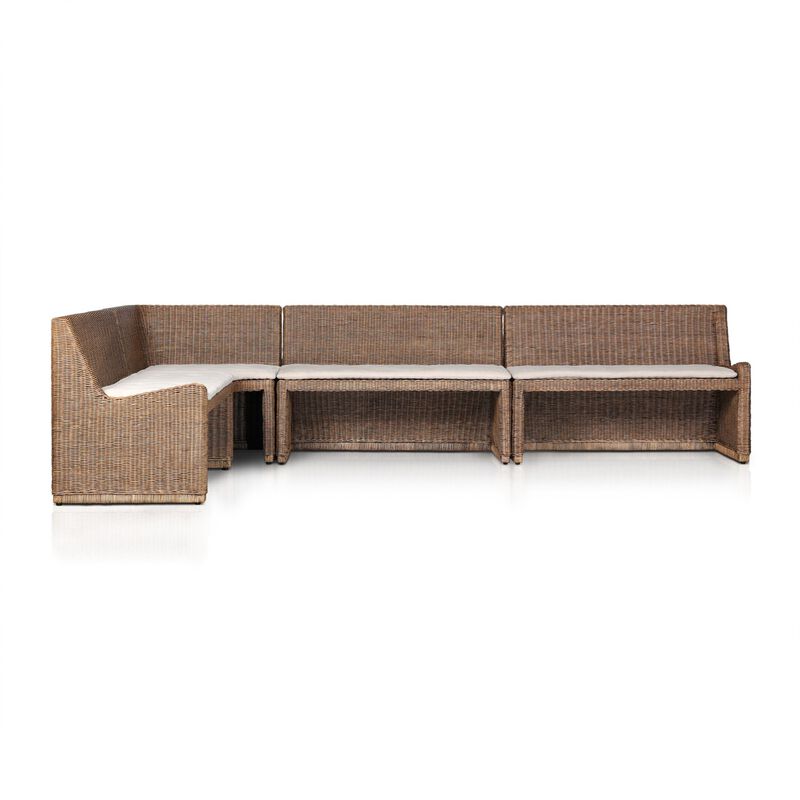 Senna 132" L-Shaped Dining Banquette