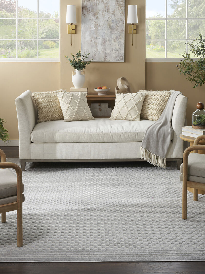 Care Free CAF02 Light Gray 7'10" x 9'10" Rug