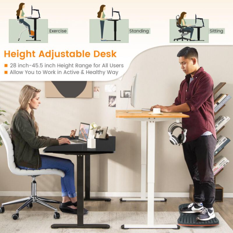 Hivvago Electric Standing Desk Adjustable Stand up Computer Desk Anti-collision