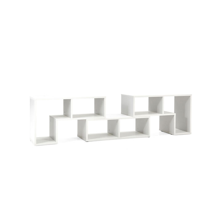 3 Pieces Console TV Stand for TVs up to 65 Inch with Shelves