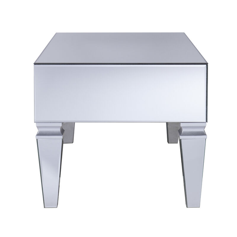 Darien Mirrored Coffee Table w/ Storage