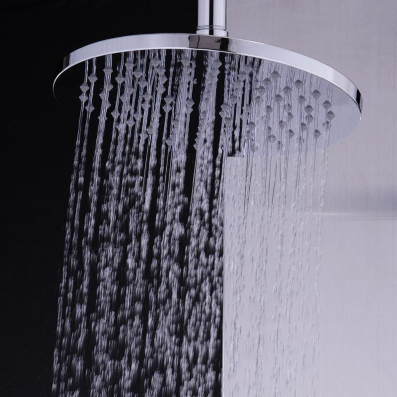 Hivvago 47 Inch Stainless Shower Panel with Massage Jets Hand Shower