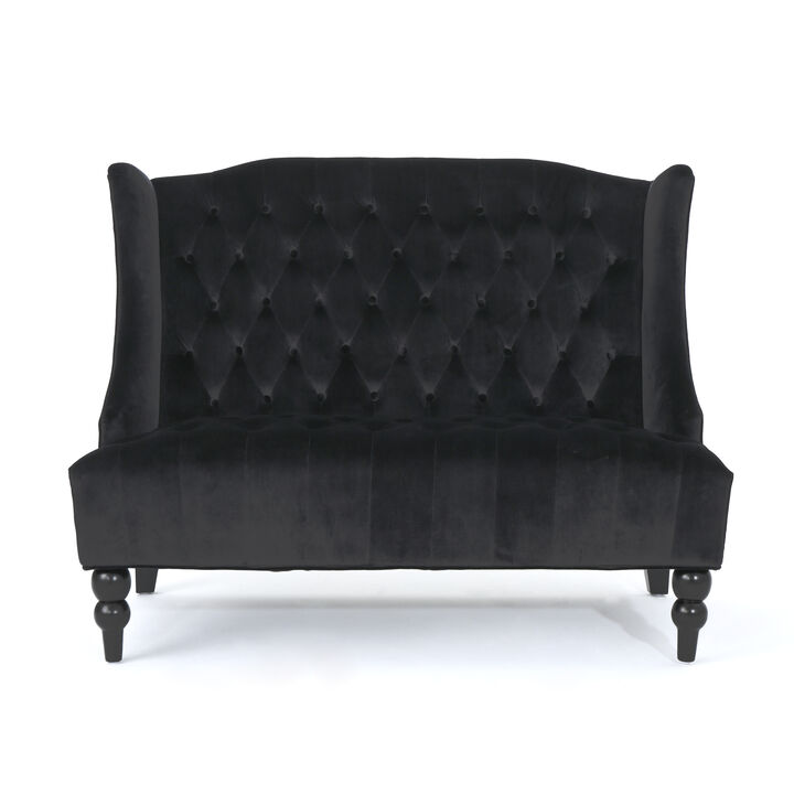 Merax Modern Velvet Loveseat Sofa