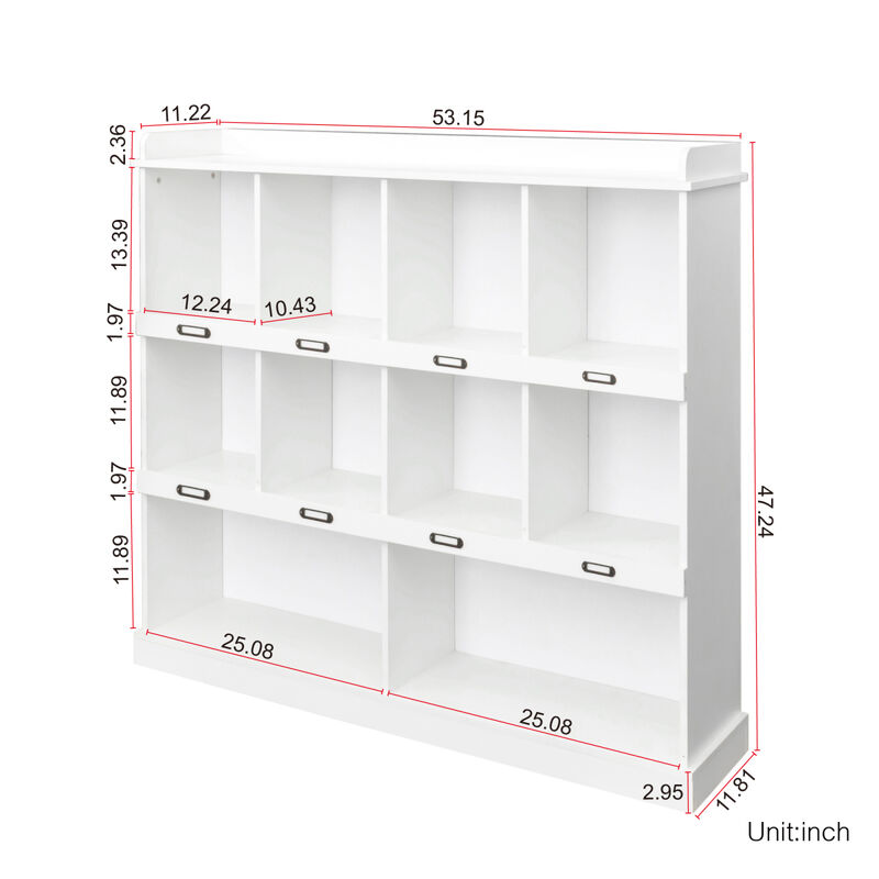 10-Shelf Bookcase
