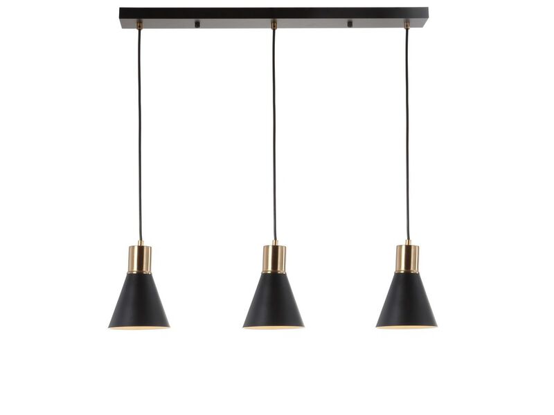 Apollo 3-Light Mid-Century Modern Iron Adjustable Linear LED Pendant