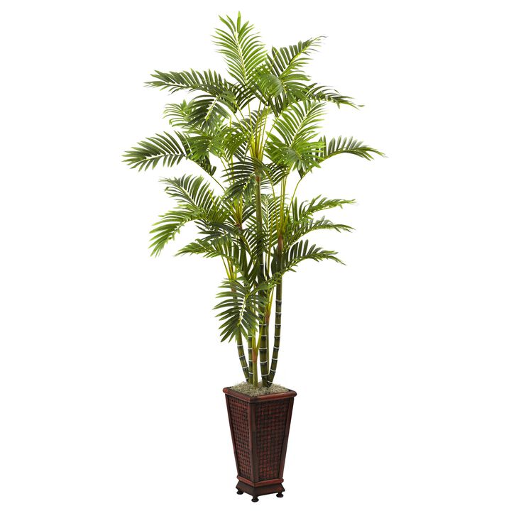 Hivvago 6.5 Feet Areca w/Decorative Planter