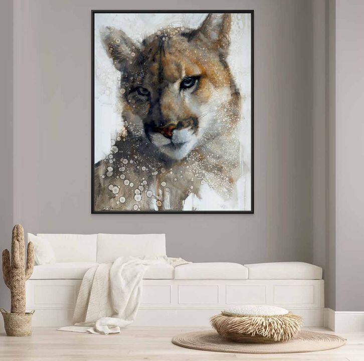 ''Glare'' - Matte Black Floating Frame