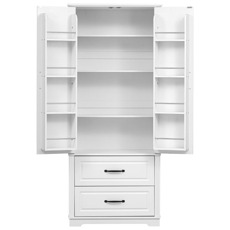 Merax Farmhouse Kitchen Pantry Cupboard Cabinet