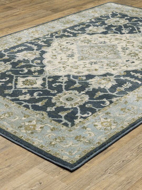 Branson 1'10" x 7'3" Blue Rug