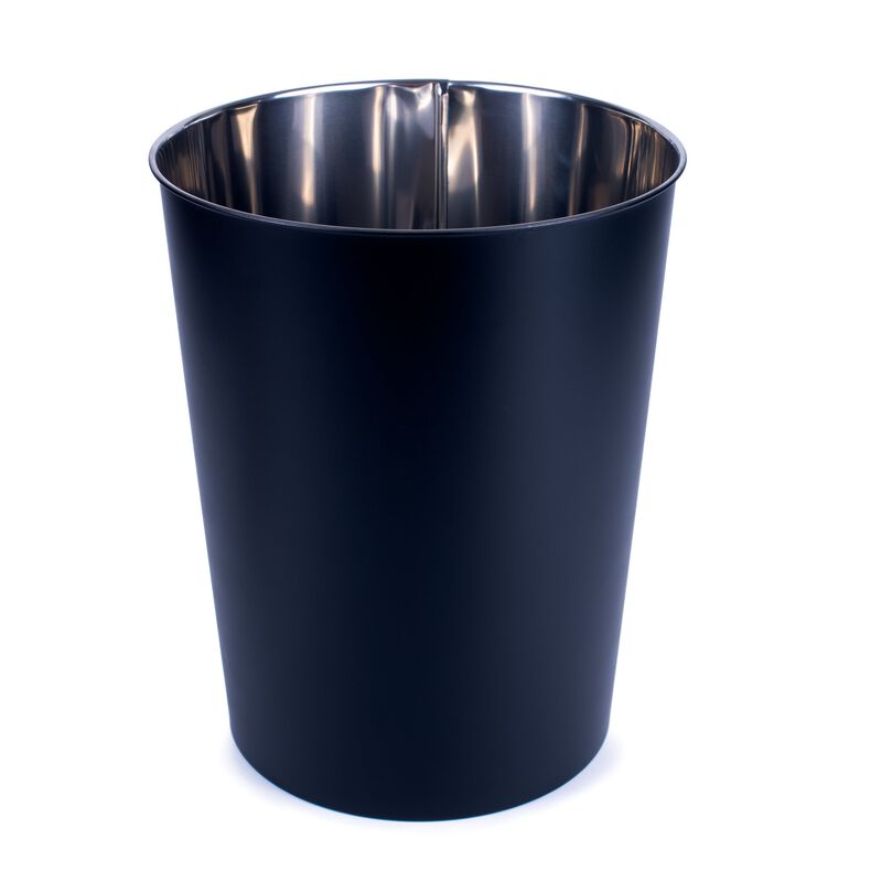 Luster Stainless Steel WasteBin-Matte Black