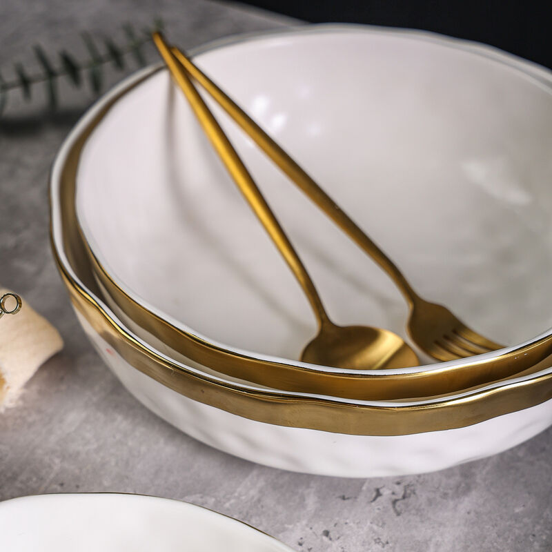 Stone Lain Florian Porcelain Serving Shallow Bowl Set 3 Piece