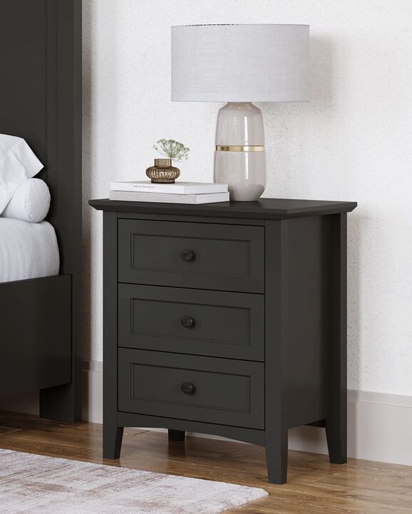Grace Three Drawer Nightstand