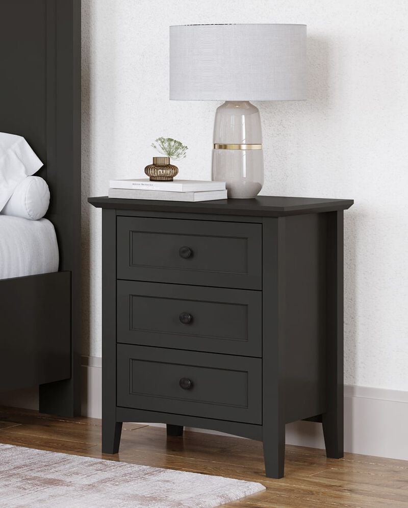 Grace Three Drawer Nightstand