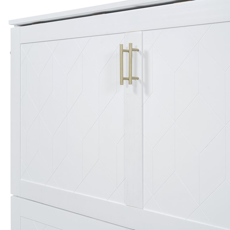 Merax Pulley Structure Design Murphy Bed Cabinet