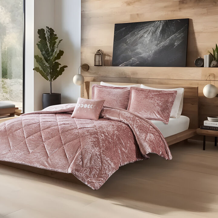Gracie Mills Eirlys Velvet Duvet Cover Set