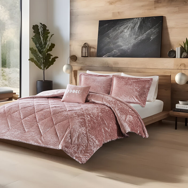 Gracie Mills Eirlys Velvet Duvet Cover Set