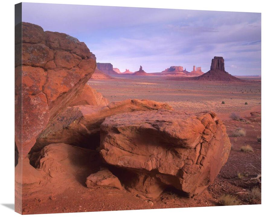 Mittens, North Window, Monument Valley, Arizona-Canvas Art-30x25.5