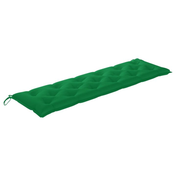 vidaXL Garden Bench Cushion Green 70.9"x19.7"x2.8" Fabric