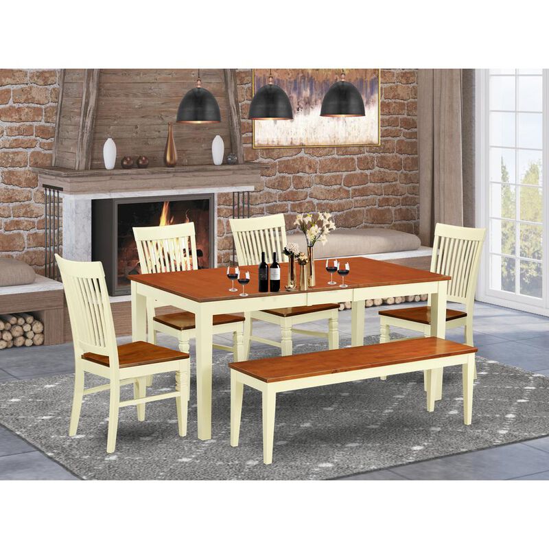 Dining Room Set Buttermilk & Cherry