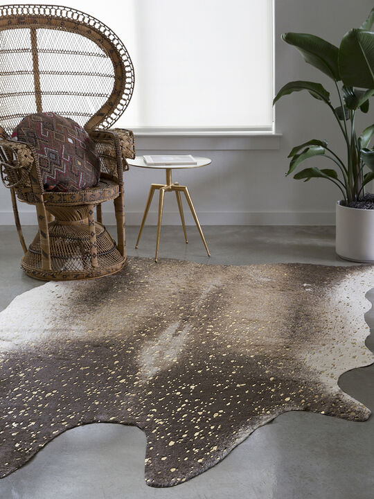 Bryce BZ04 Mocha/Gold 3'10" x 5' Rug