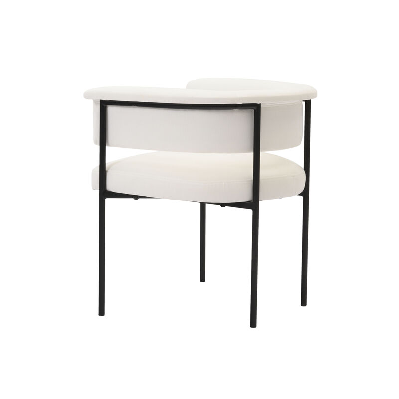 Taylor Black Performance Linen Dining Chair