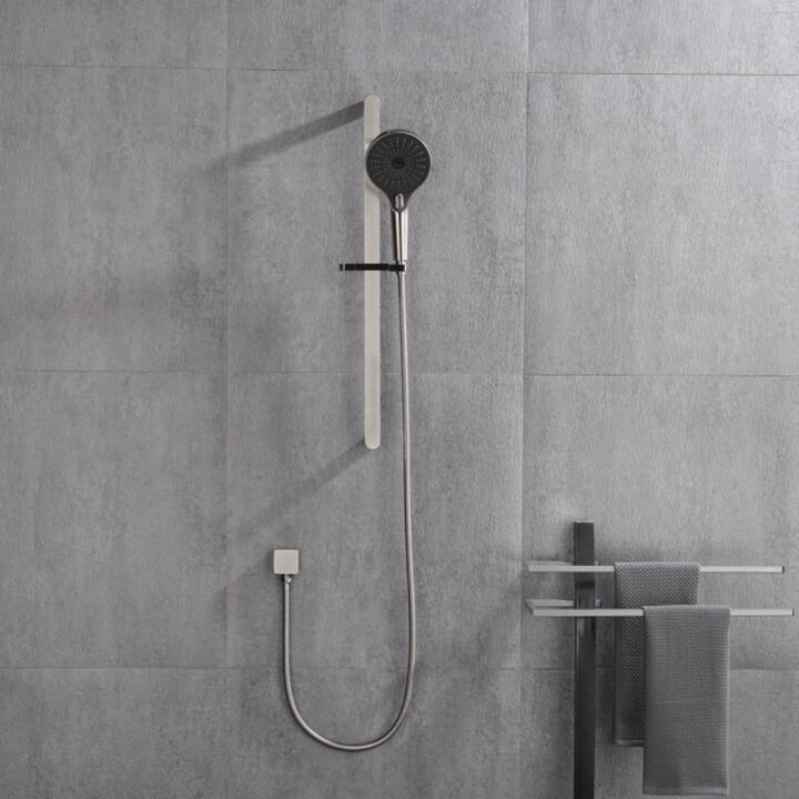 Eco-Performance Handheld Shower System, Adjustable Slide Bar & Long Hose for Comfortable Bathing