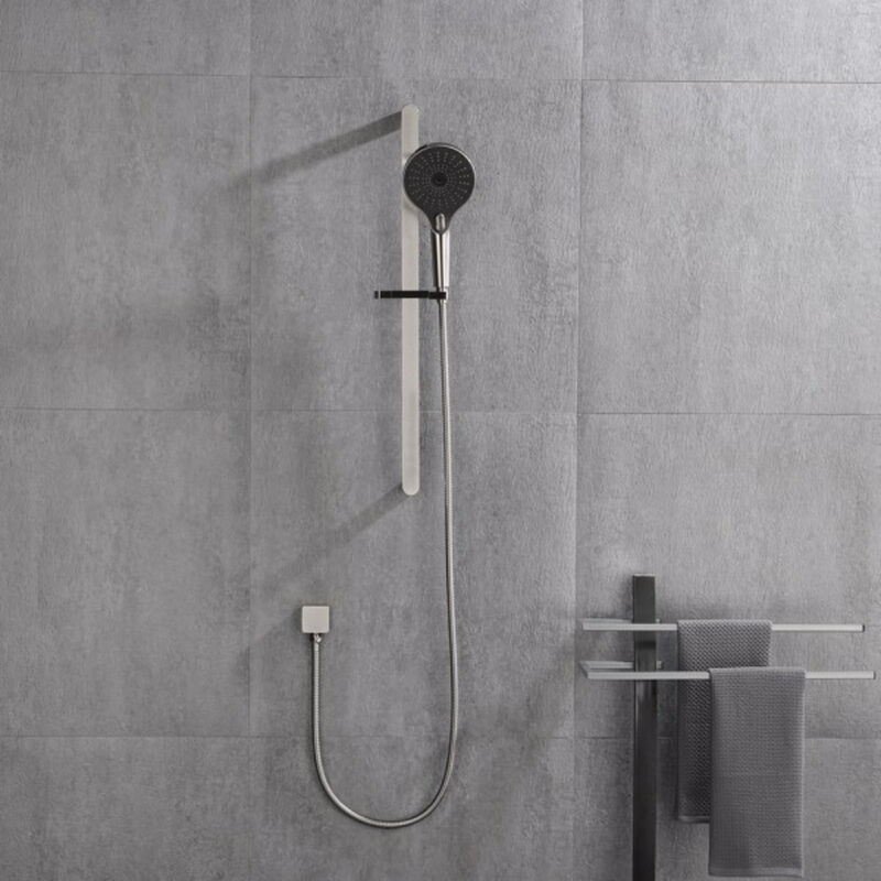 Eco-Performance Handheld Shower System, Adjustable Slide Bar & Long Hose for Comfortable Bathing