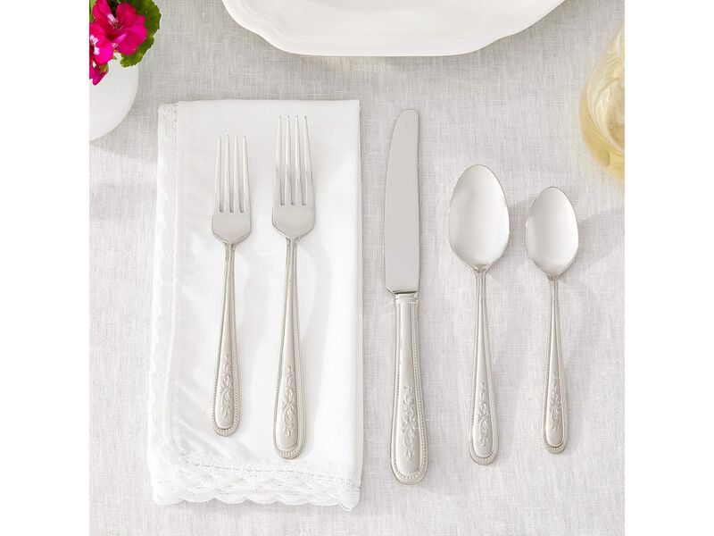 Lenox Opal Innocence 20-Piece Flatware Set, Metallic