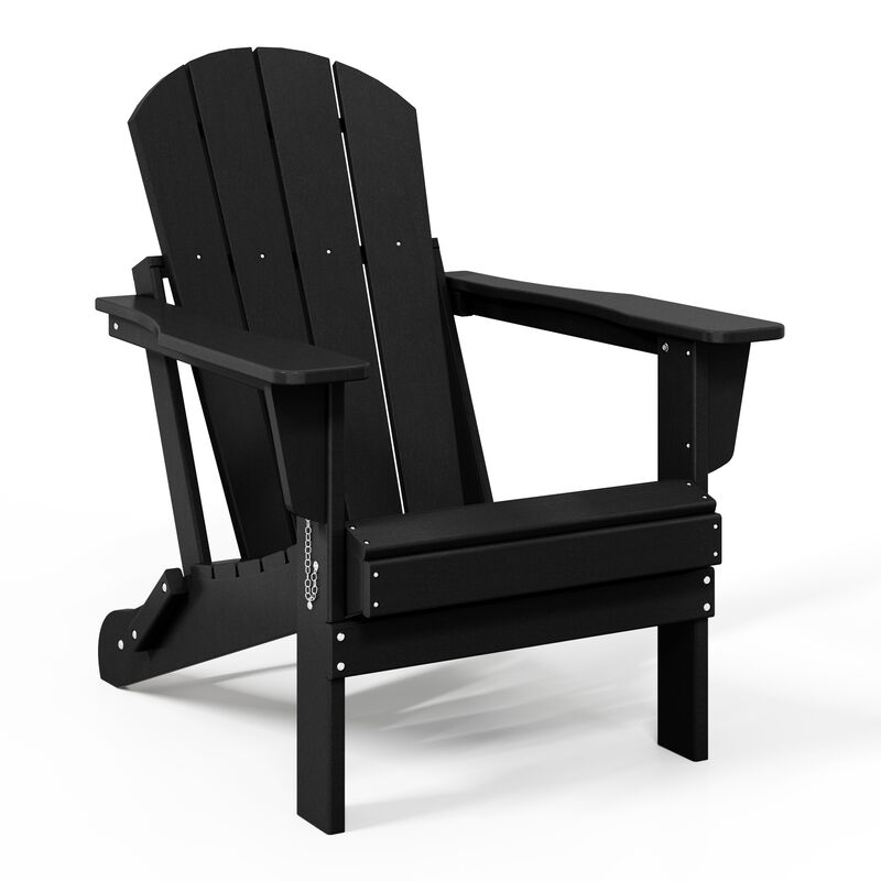 WestinTrends Westintrends 2 piece set outdoor folding Poly Adirondack chair