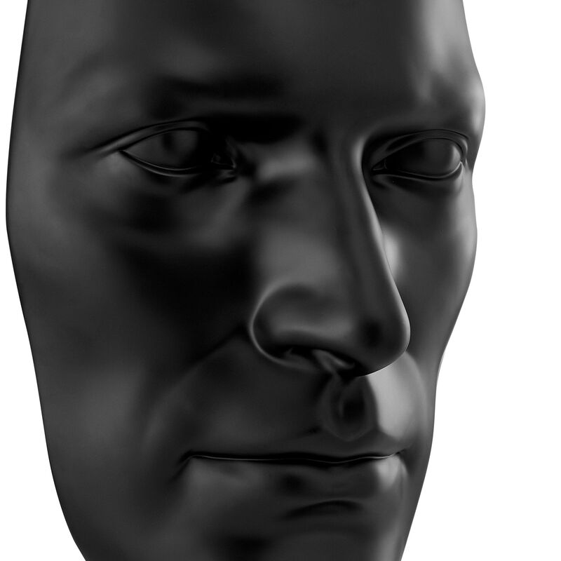 Sumerian Masculine Face Sculpture Resin Handmade