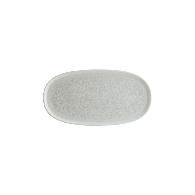 Luna 12" x 6.25" x h:0.75" Oval White Porcelain Platter
