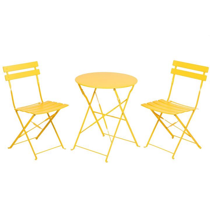 MONDAWE 3-Piece All-Weather Bistro Set - Perfect for Outdoor Dining and Relaxation