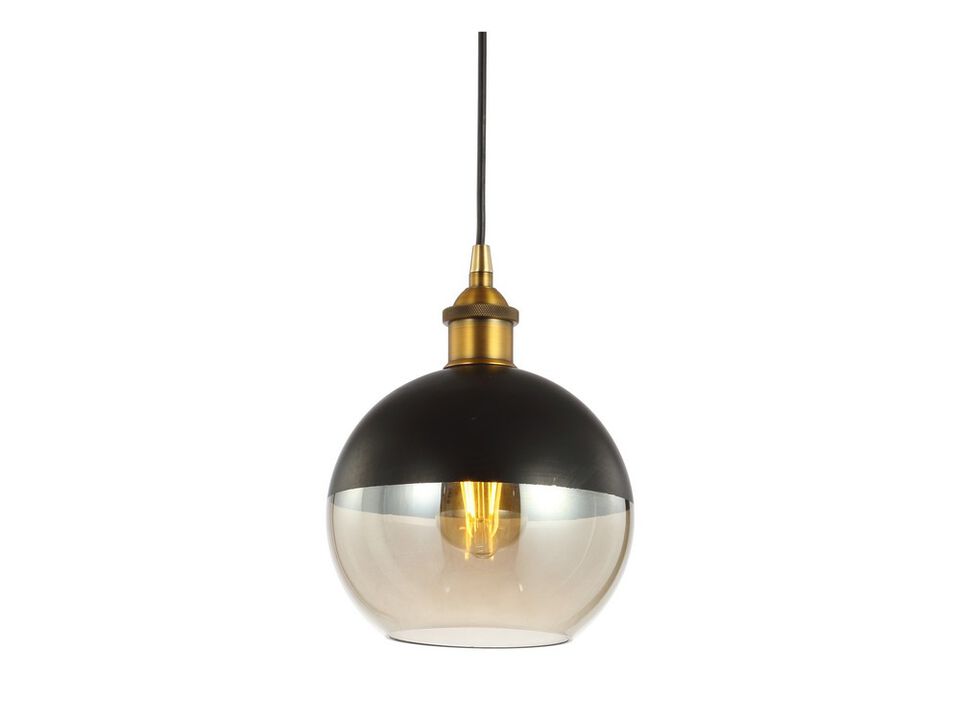 Nixon Adjustable Drop Globe Metal/Glass LED Pendant