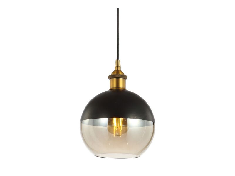 Nixon Adjustable Drop Globe Metal/Glass LED Pendant
