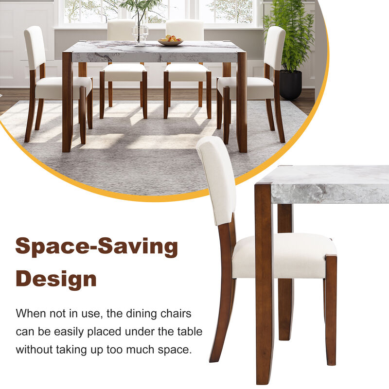 Merax 5-Piece Modern Dining Furniture Set