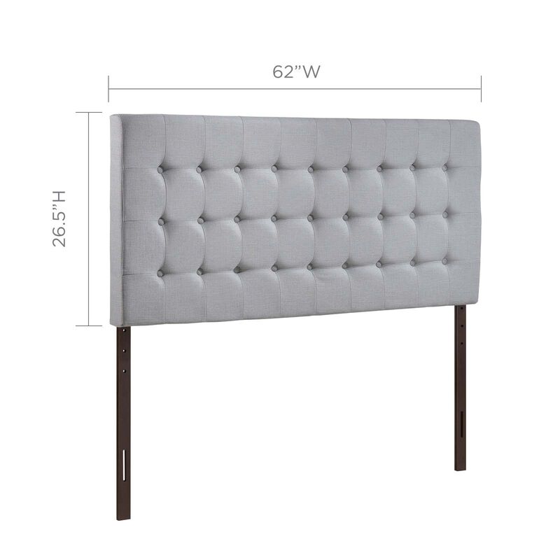 Modway - Tinble Queen Upholstered Fabric Headboard Sky Gray