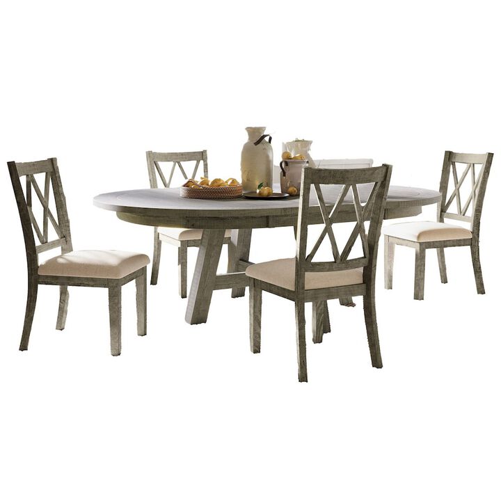 Jofran Solid Wood Five Piece Dining Table Set