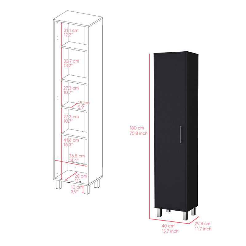 Cabinet Buccan Storage, Garage, Black
