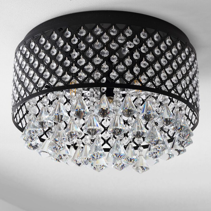 Evelyn 3-Light Crystal Drops/Metal