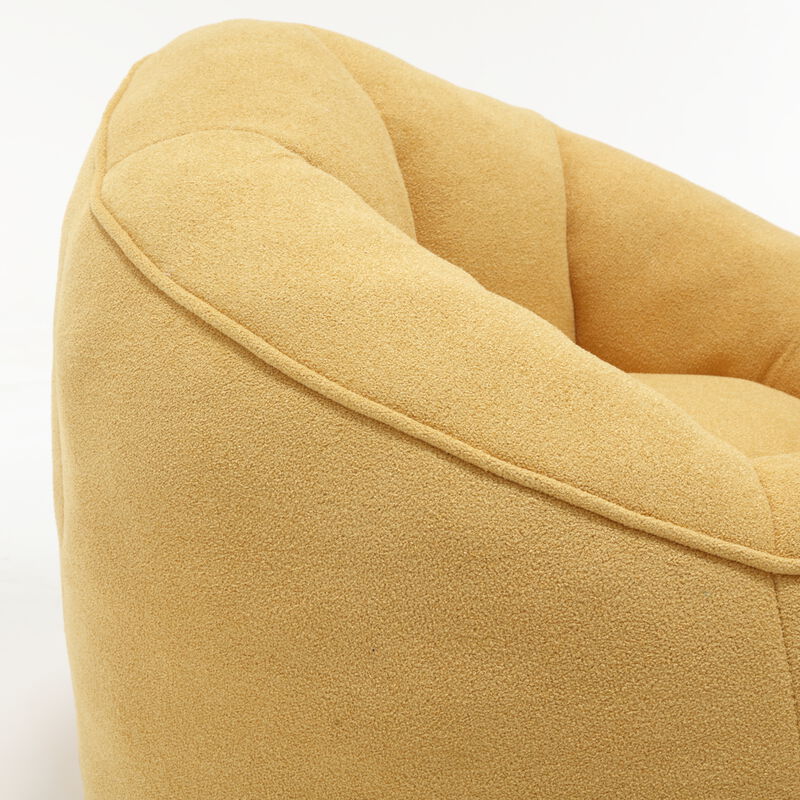 Merax Bean Bag Sofa Accent Chair with Footrest