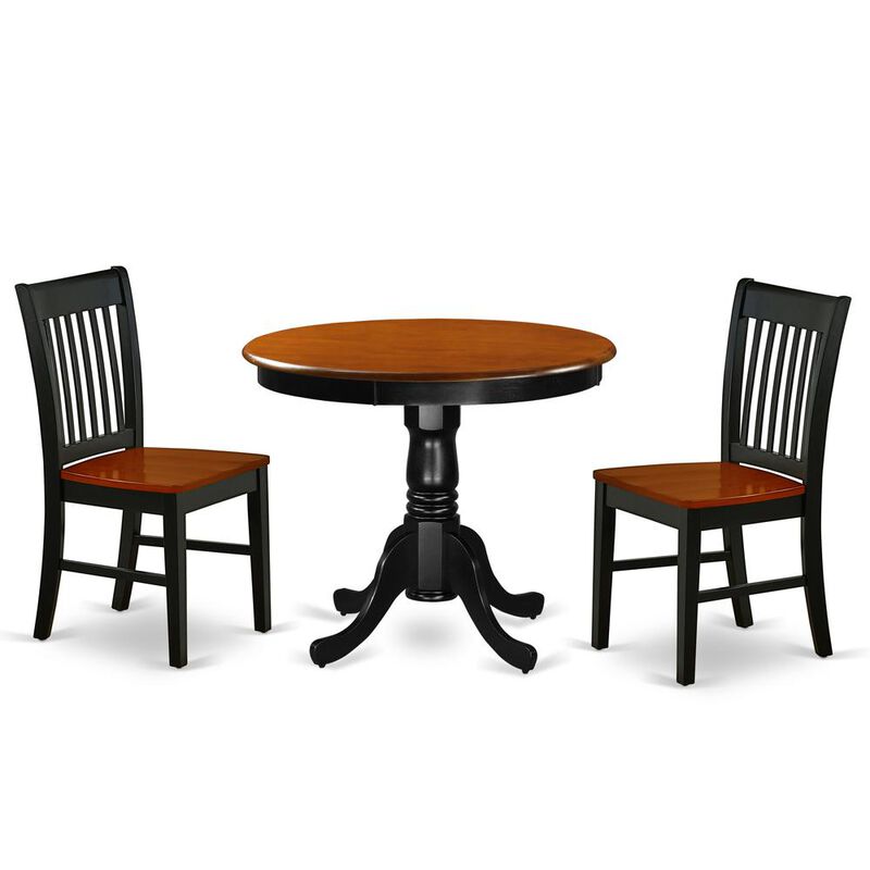 Dining Room Set Black & Cherry