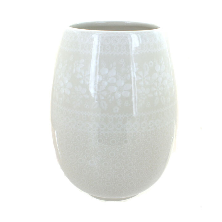 Blue Rose Polish Pottery Floating Fern Vase