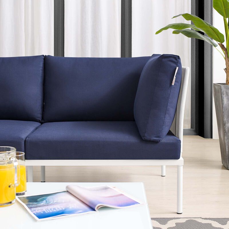 Modway - Harmony Sunbrella® Outdoor Patio Aluminum Loveseat