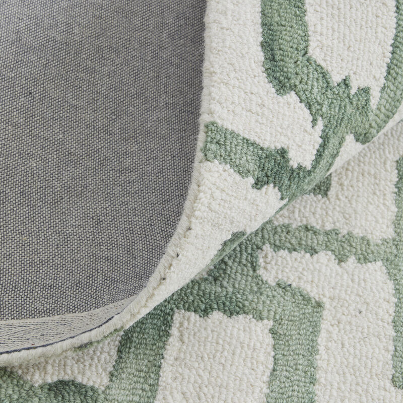 Lorrain 8919F Ivory/Green 3'6" x 5'6" Rug